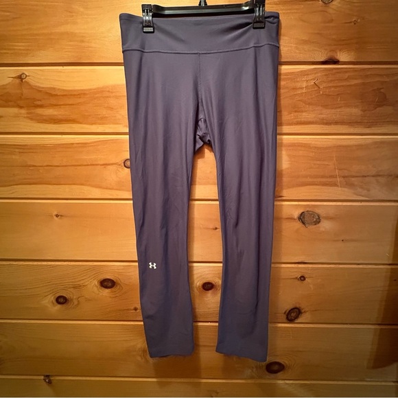 Under Armour Black and White Leggings High Waist Athletic Fit - Picture 2 of 11